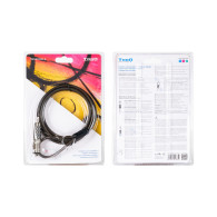 CABLE SEGURIDAD NANO 2.5x6MM COMBINACION PORTATIL TOOQ TQCLKC0035-G