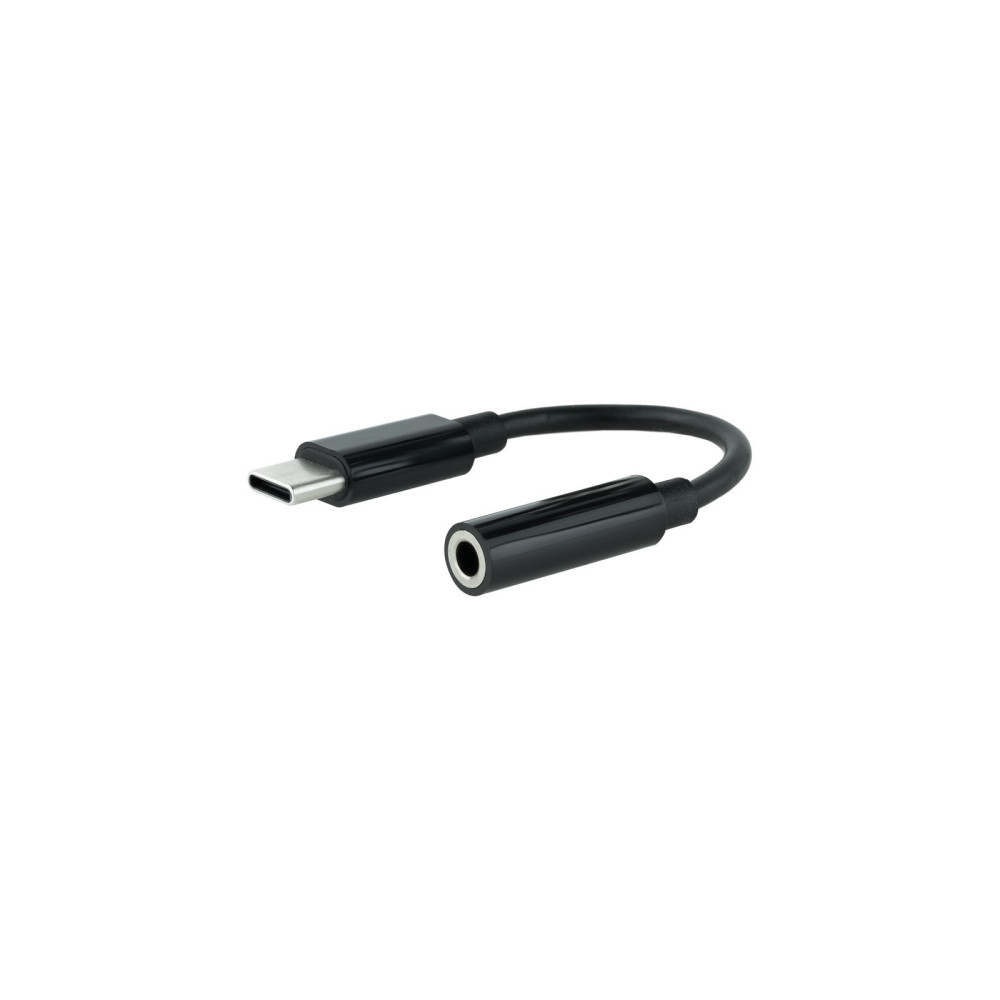 CABLE ADAPTADOR DE USB-C A JACK 3.5 NEGRO NANOCABLE 10.24.1205