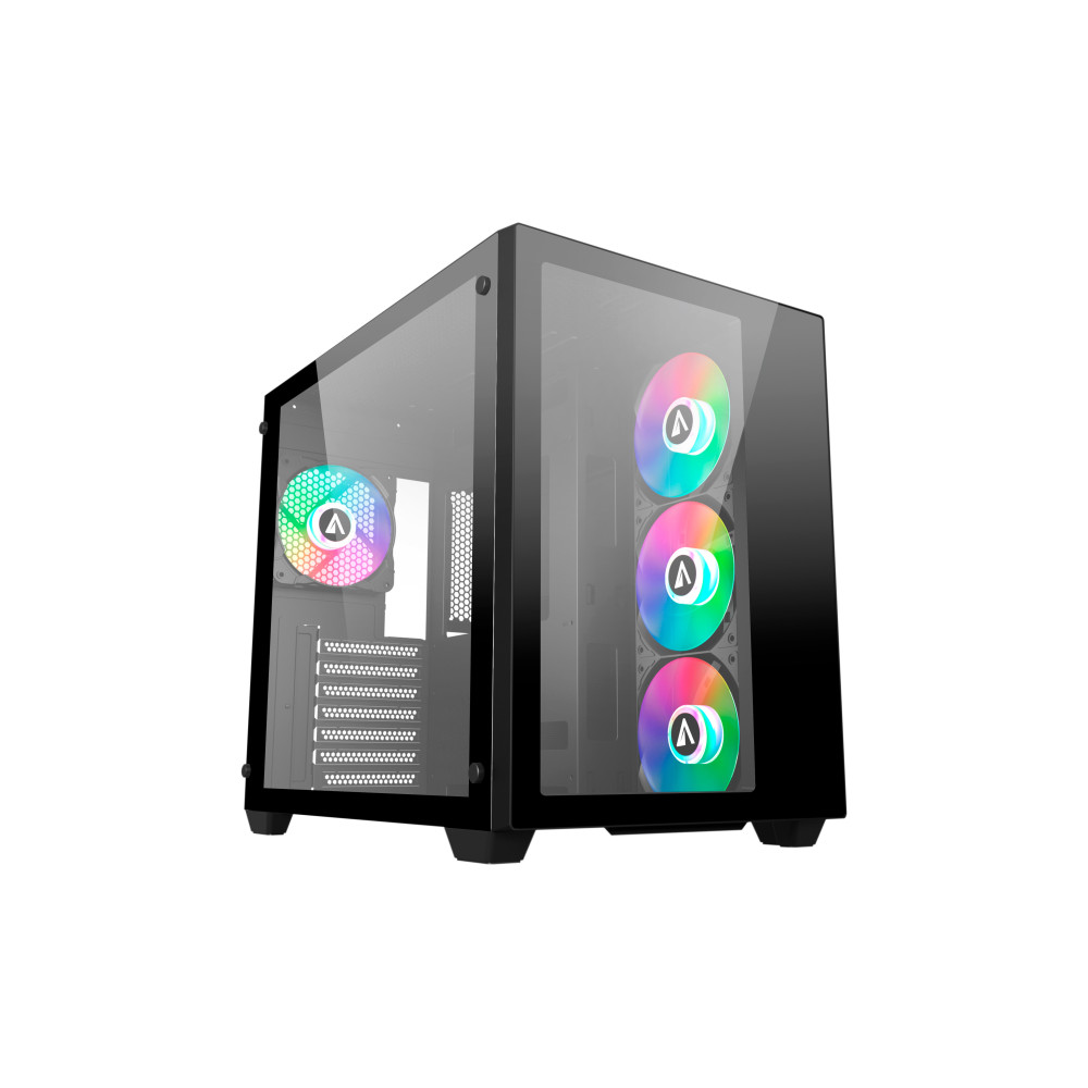 CAJA ATX ABYSM GAMING DANUBE SAVA 285 BX203 BLACK ARGB AB128512