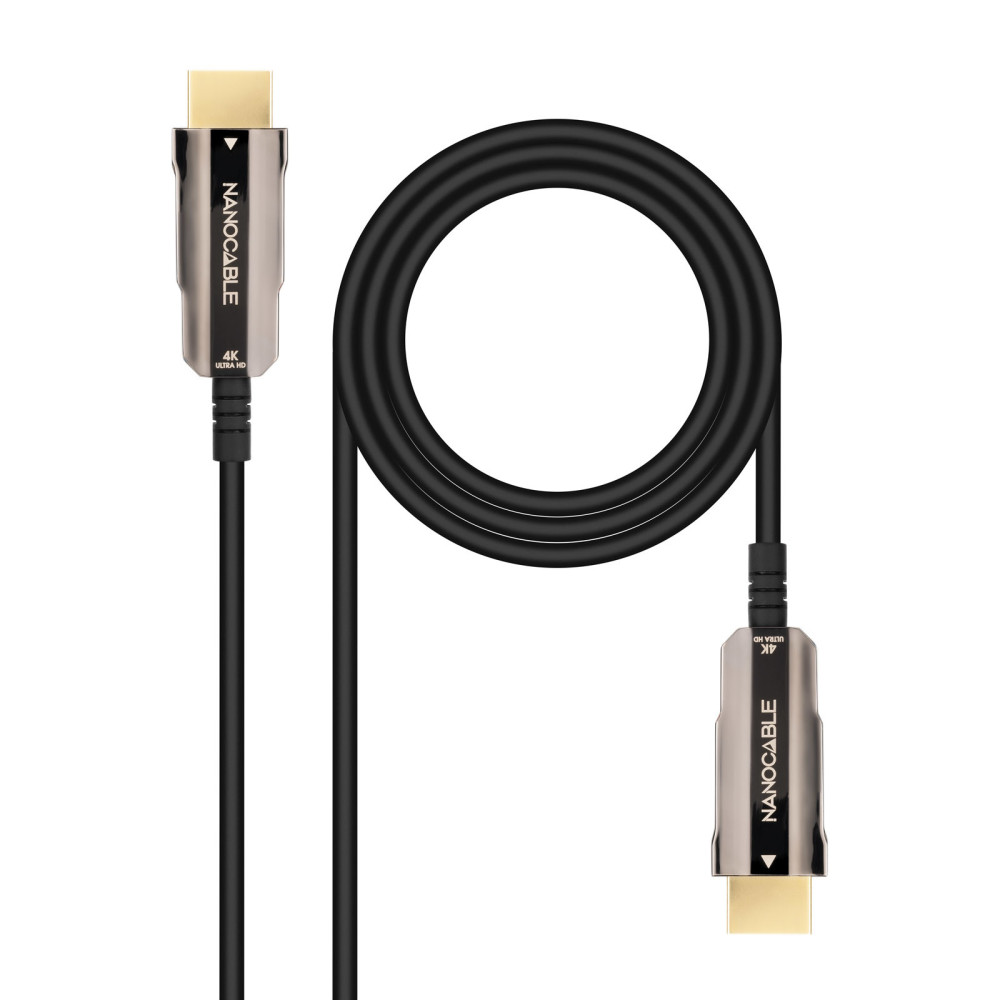 CABLE HDMI V2.0 AOC 4K 60HZ 18Gbps NEGRO 15 M NANOCABLE 10.15.2015