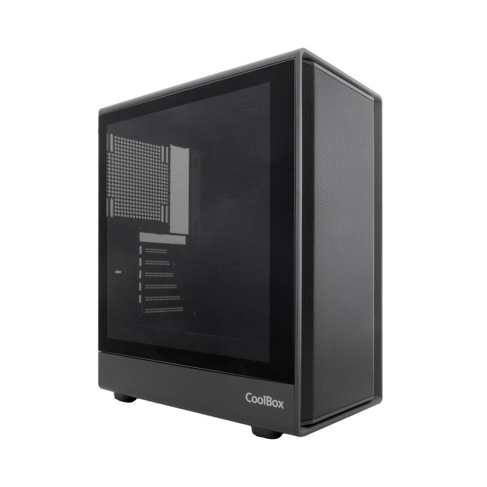 CAJA ATX COOLBOX GAMING GA700 DARKSIDE SIN FUENTE C.T.AHUMADO NEGRA