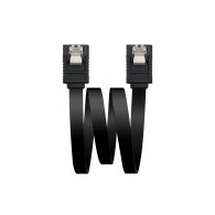 CABLE SATA III DATOS 6G ANCLAJES NEGRO 0.5 M NANOCABLE 10.18.1001-BK