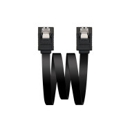 CABLE SATA III DATOS 6G ANCLAJES NEGRO 0.5 M NANOCABLE 10.18.1001-BK