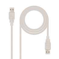 CABLE USB 2.0 TIPO AM-AM 1.0 M NANOCABLE 10.01.0302