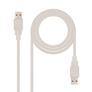CABLE USB 2.0 TIPO AM-AM 1.0 M NANOCABLE 10.01.0302