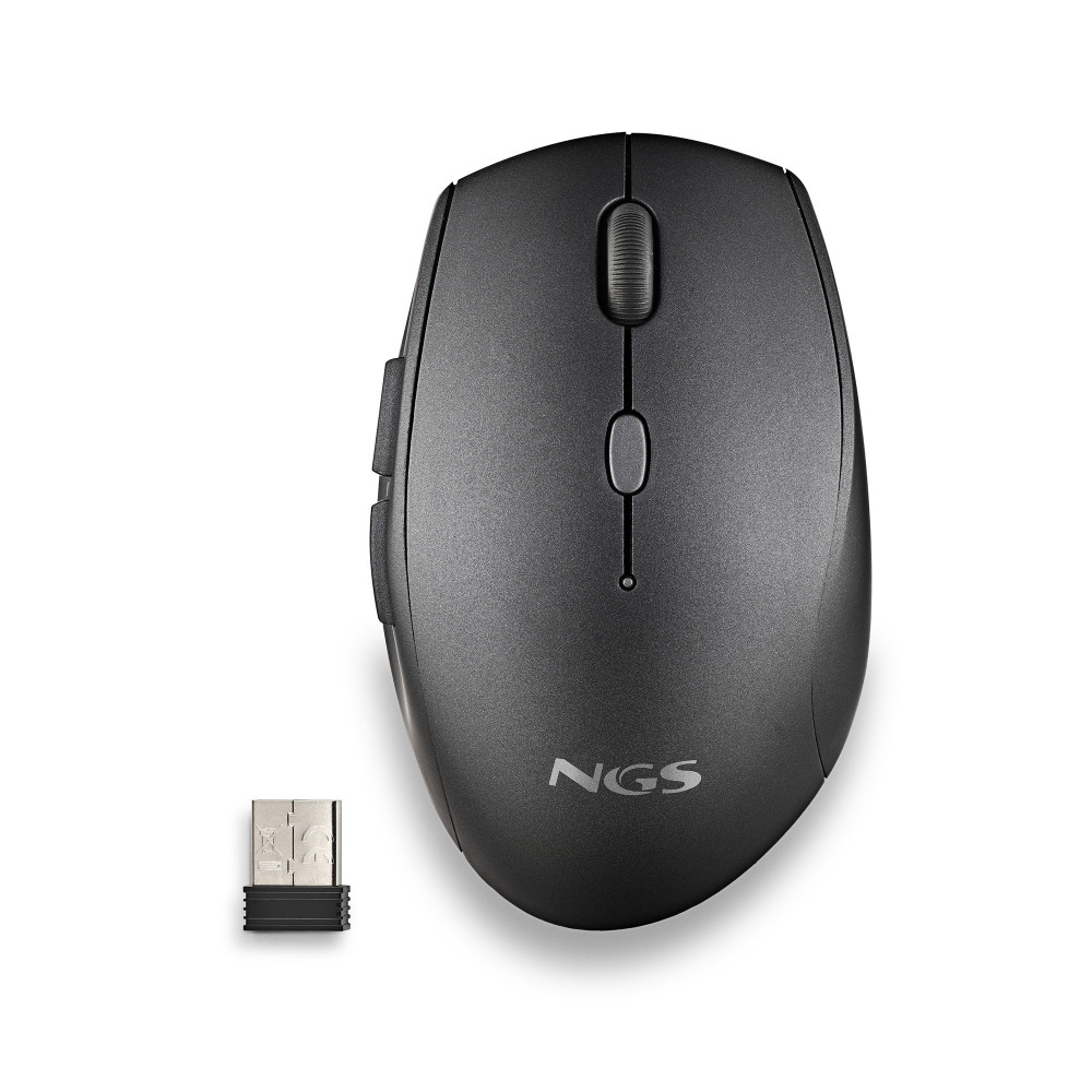 RATON NGS INALAMBRICO ERGONOMICO SILENCIOSO BEE BLACK USB