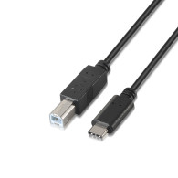 CABLE USB 2.0 IMPRESORA 3A TIPO USB-CM-BM NEGRO 2.0M AISENS A107-0054