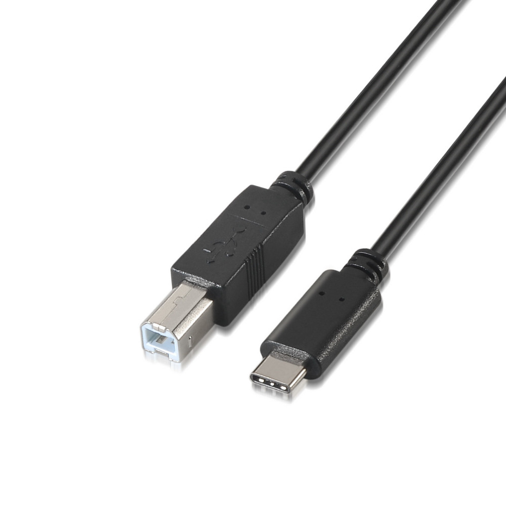 CABLE USB 2.0 IMPRESORA 3A TIPO USB-CM-BM NEGRO 2.0M AISENS A107-0054