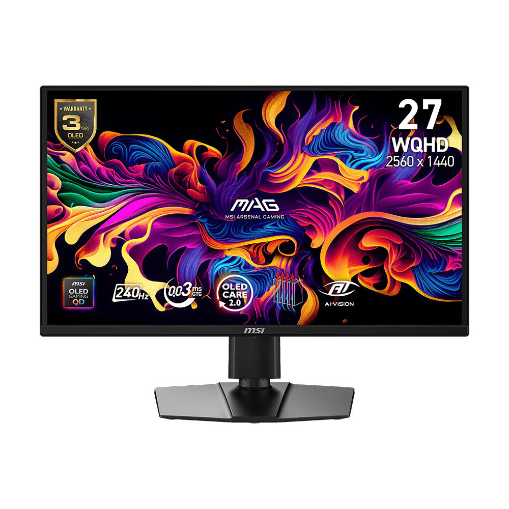 Monitor MSI MAG 272QP X24 27" QHD 2K QD-OLED 240Hz 0.03ms HDR400