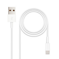 CABLE LIGHTNING IPHONE A USB 2 IPHONE LIGHTNING-USB AM 2 M NANOCABLE 10.10402