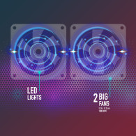 SOPORTE REFRIGERADOR PORTATIL NGS JETSTAND HASTA 15.6 LUZ LED