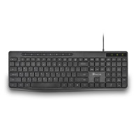 TECLADO NGS SPECTRA USB ULTRASLIM SILENCIOSO MULTIMEDIA NEGRO