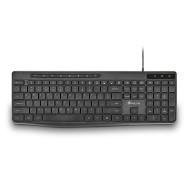 TECLADO NGS SPECTRA USB ULTRASLIM SILENCIOSO MULTIMEDIA NEGRO