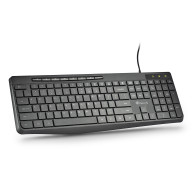 TECLADO NGS SPECTRA USB ULTRASLIM SILENCIOSO MULTIMEDIA NEGRO