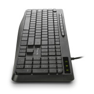 TECLADO NGS SPECTRA USB ULTRASLIM SILENCIOSO MULTIMEDIA NEGRO