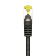 CABLE RED LATIGUILLO RJ45 LSZH CAT.7 SFTP AWG26 NEGRO 1.0M AISENS A146-0486