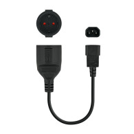 CABLE ADAPTADOR SALIDA SAI IEC A SCHUKO HEMBRA NANOCABLE 10.22.0901