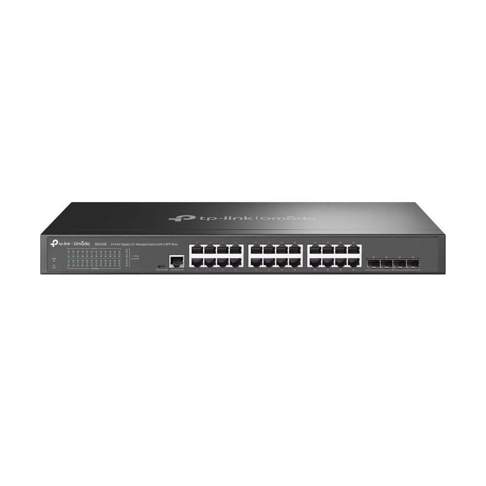 SWITCH TP-LINK 24P OMADA SG3428 L2+ JETSTREAM GESTIONADO GIGABIT 4SFP