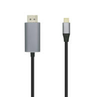 CABLE CONVERSOR USB-C M A DISPLAYPORT 4K 60HZ M NEGRO 0.8M AISENS A109-0394