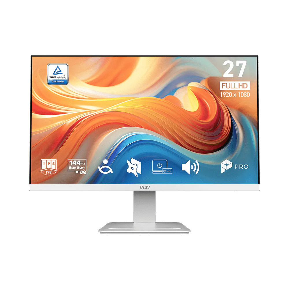 MONITOR 27 MSI PRO MP273W E14 IPS FHD 1920*1080 144 HZ MM HDMI VGA DP BLANCO