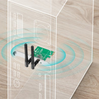 TARJETA INALAMBRICA TP-LINK 300MBPS PCIe 2 ANT DESM TL-WN881ND
