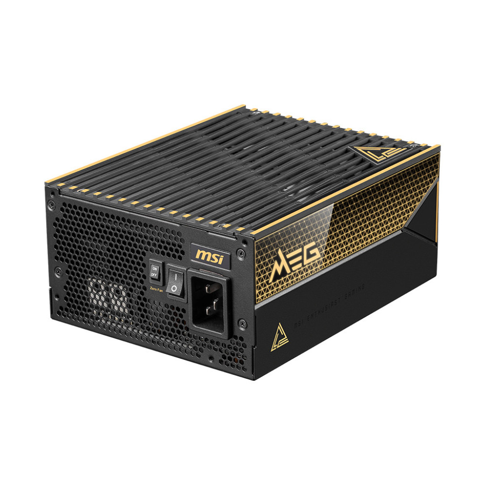 Fuente PSU MSI MEG Ai1600T PCIE5 80 Plus Titanium 1600W ATX 3.1 PCIE 5.1 Modular