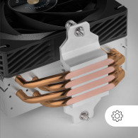 VENTILADOR PROCESADOR MARS GAMING MCPUX4 NEGRO SOCKET 1200 1700   AM4  AM5