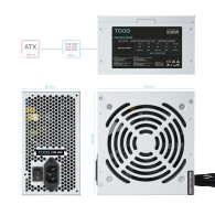FUENTE ALIMENTACION ATX 500W TOOQ TQAPOLO-500SP