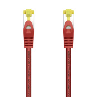 CABLE RED LATIGUILLO RJ45 LSZH CAT.7 SFTP AWG26 ROJO 0.5M AISENS A146-0469