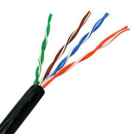 CABLE RED RJ45 CAT.5E UTP RIGIDO AWG24 EXTERIOR 305M AISENS NEGRO A133-0213