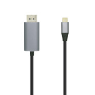 CABLE CONVERSOR USB-C M A DISPLAYPORT 4K 60HZ M NEGRO 1.8M AISENS A109-0395