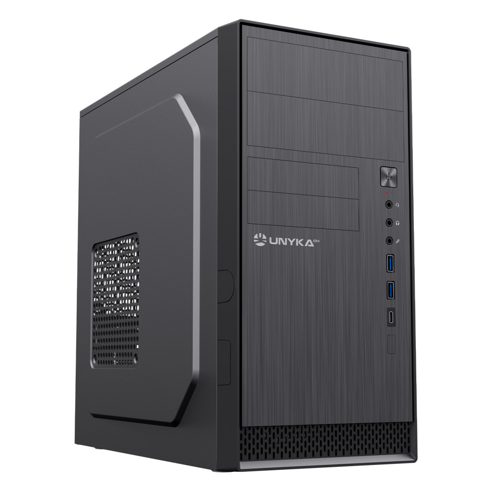 CAJA MICRO-ATX UNYKA AERO C12 BLACK SIN FUENTE UK52110V2