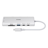 HUB USB-C D-LINK 10-IN-1 USB-C HUB 2XHDMI RJ45 2P USB-C 100W DUP-A01