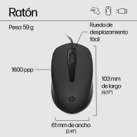 TECLADO HP RATON 150 KIT USB 240J7AA