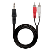 CABLE AUDIO ESTEREO 3.5M-2XRCAM 5.0 M NANOCABLE 10.24.0305