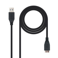 CABLE USB 3.0 TIPO AM-MICRO BM NEGRO 1.0 M NANOCABLE 10.01.1101-BK