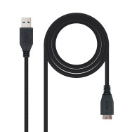 CABLE USB 3.0 TIPO AM-MICRO BM NEGRO 1.0 M NANOCABLE 10.01.1101-BK