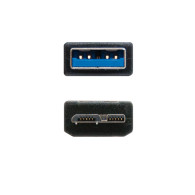 CABLE USB 3.0 TIPO AM-MICRO BM NEGRO 1.0 M NANOCABLE 10.01.1101-BK