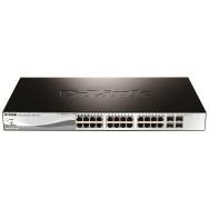 SWITCH D-LINK 24P DGS-1210-28P E 10 100 1000 24P PoE INCLUYE 4P SFP COMBO