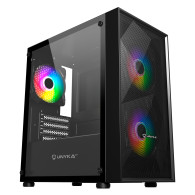 CAJA MICRO-ATX B200 BLACK(2*14CM ARGB FRONT+1*12cm ARGB TRASERO)UNYKA UK113011