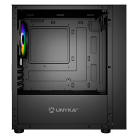 CAJA MICRO-ATX B200 BLACK(2*14CM ARGB FRONT+1*12cm ARGB TRASERO)UNYKA UK113011