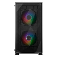 CAJA MICRO-ATX B200 BLACK(2*14CM ARGB FRONT+1*12cm ARGB TRASERO)UNYKA UK113011
