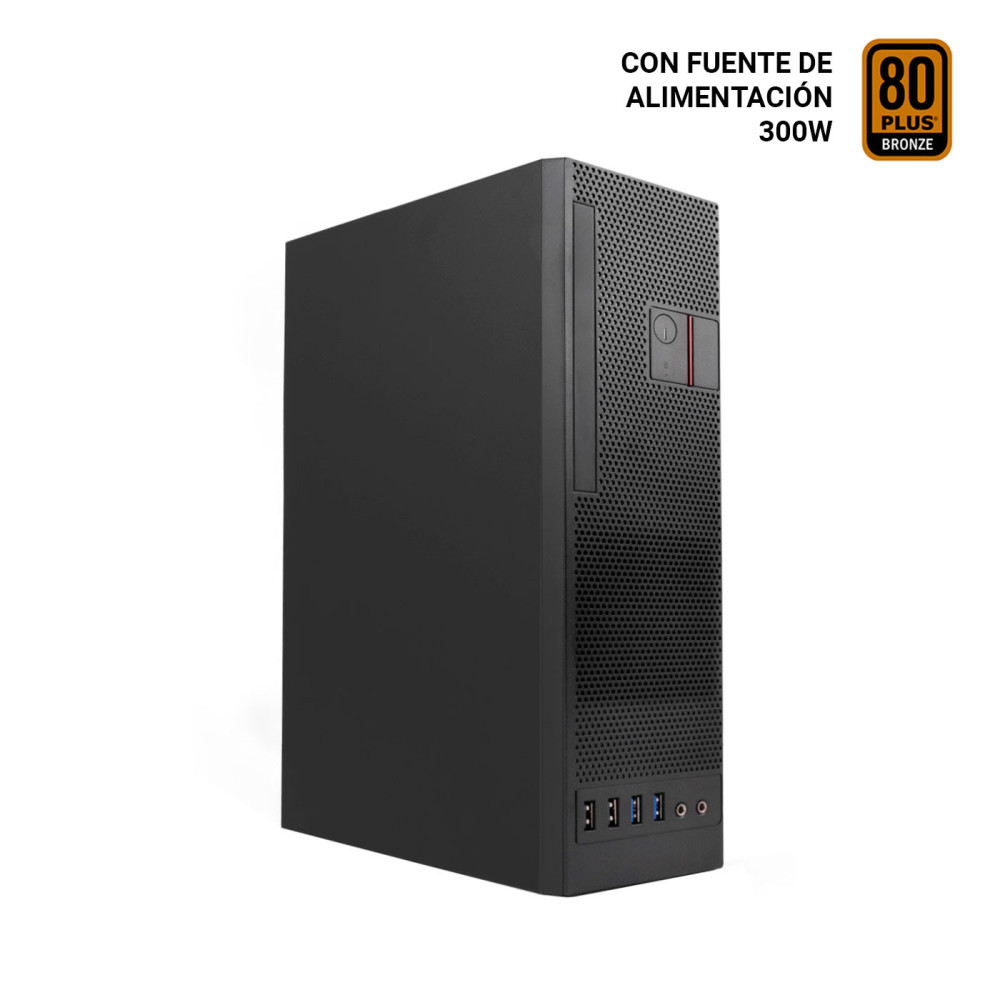 CAJA MICRO-ATX COOLBOX SLIM T360 (Fuente300sbz) 2USB3.0 COO-PCT360-2