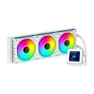 REFRIGERACION LIQUIDA CPU LIQUID COOLING OCEANIC LCD 360 WHITE ARGB ABYSM