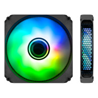 VENTILADOR CAJA ADICIONAL 12X12 ARGB COOLBOX INFINITY COO-VA-12AR02 NEGRO