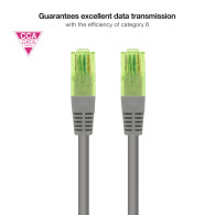 CABLE RED LATIGUILLO CAT.6 UTP AWG26 CCA 30 CM NANOCABLE 10.20.1400-L30