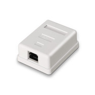 ROSETA DE SUPERFICIE RJ45 CAT.6 FTP 1 TOMA BLANCO AISENS A139-0303
