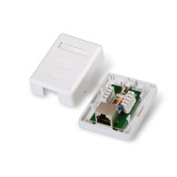 ROSETA DE SUPERFICIE RJ45 CAT.6 FTP 1 TOMA BLANCO AISENS A139-0303