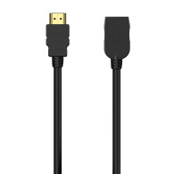 CABLE HDMI V2.0 PROLONGADOR HEC 4K60HZ 18GBPS AM-AH NEGRO 5.0M AISENS A120-0547