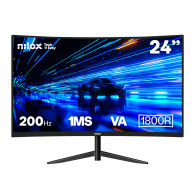 Monitor Nilox NXM24CRV2001 24" FHD VA 200Hz 1ms Curvo Negro